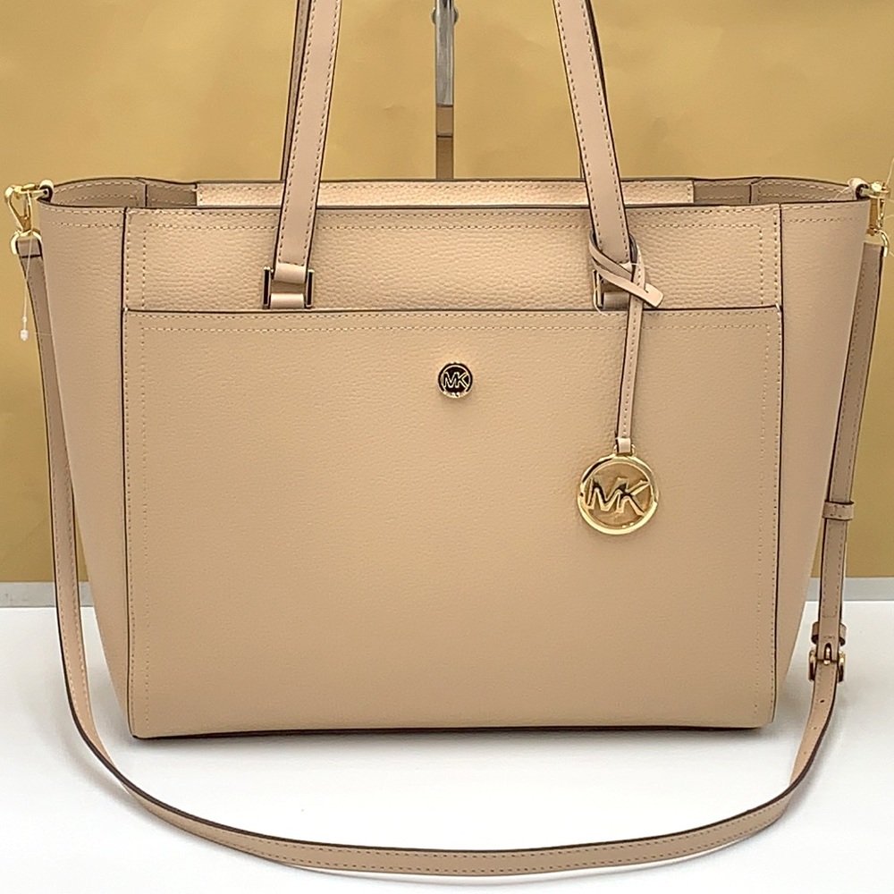 MICHAEL KORS
Maisie Large Pebbled Leather 3-in-1 Tote Bag BUFF SIGNATURE MULTI - Picture 5 of 16